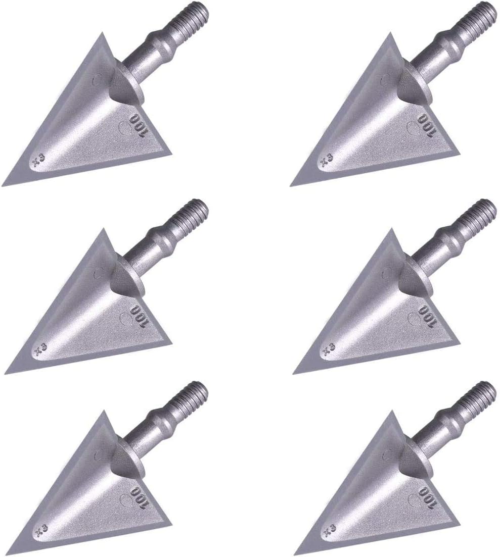 MEJOSER Archery Broadheads 100 Grain Fixed Blades