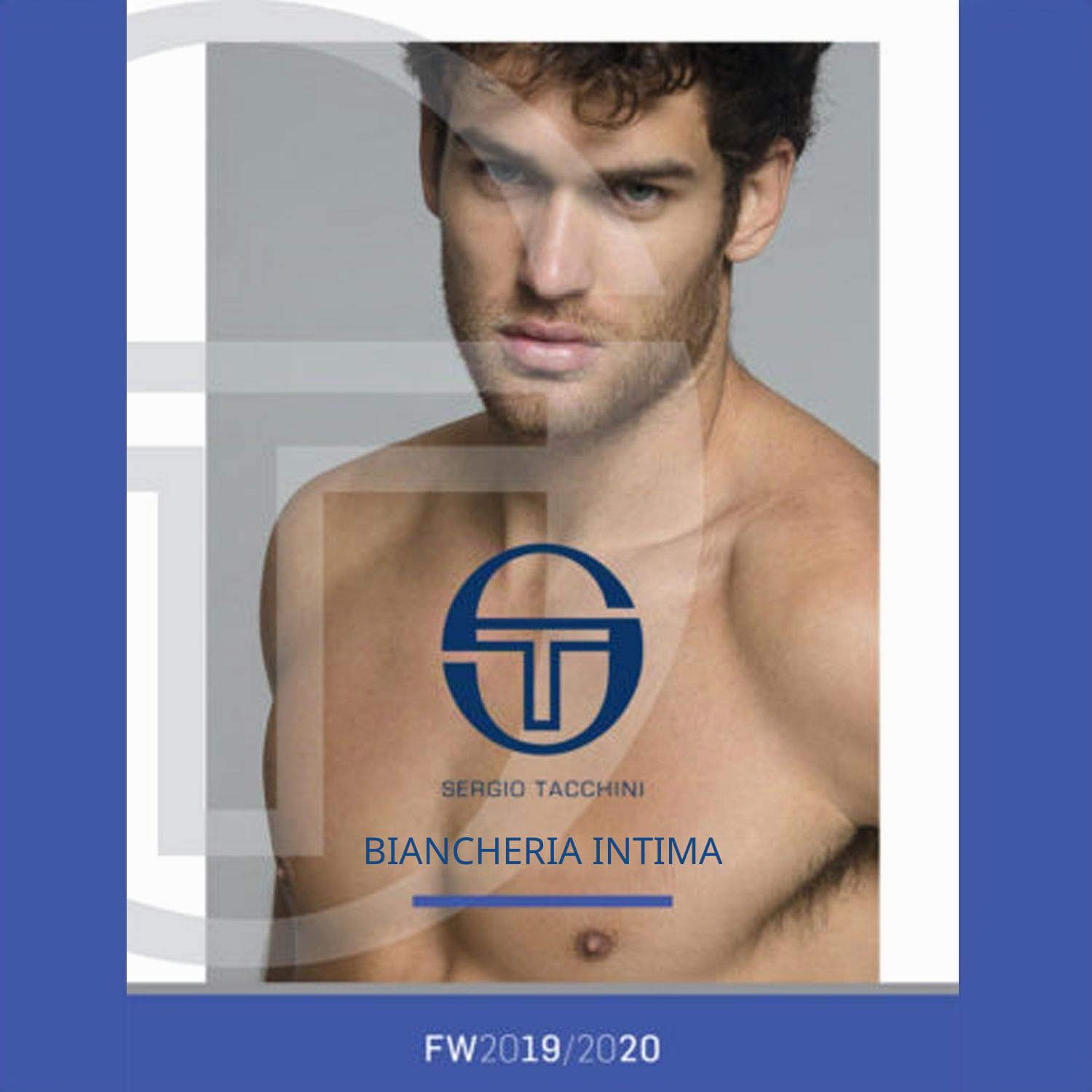 Sergio Tacchini, Set da 6 Magliette Intime Uomo in Cotone Elasticizzato Modello a V.