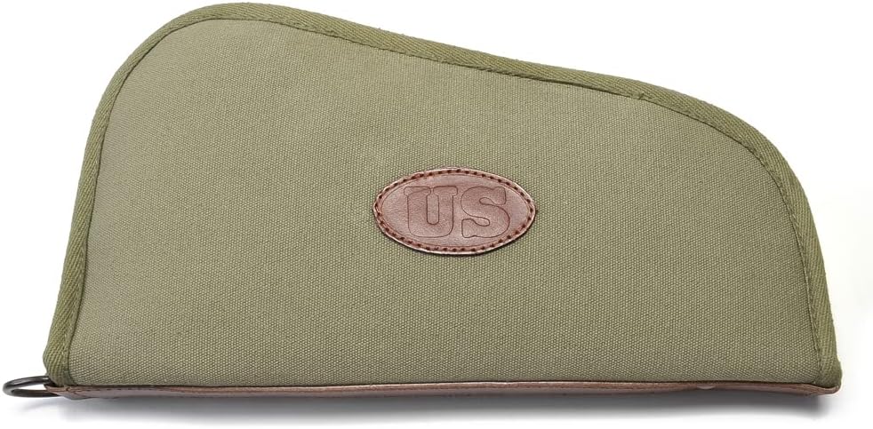 World War Supply WW2 Style Large Pistol Case Fits M1911 and Similar Sized Pistols