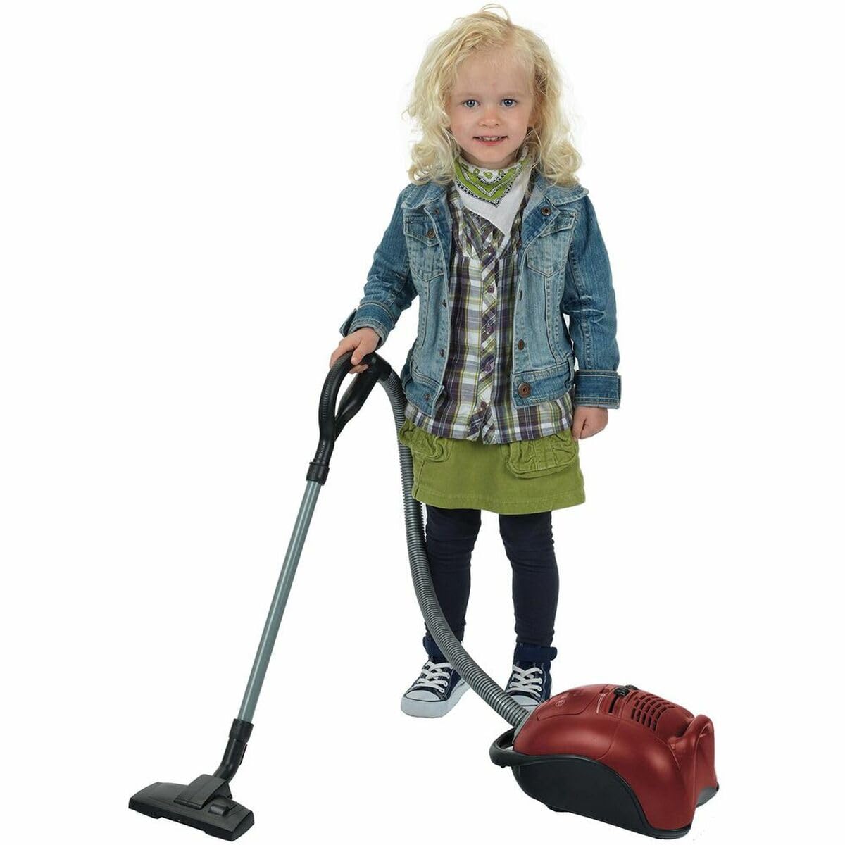 Theo Klein 6828 Aspirateur Bosch | Réplique fidèle à l'original | avec Fonction d'aspiration à Piles et bruitage | Dimensions : 19 cm x 25 cm x 74 cm | Jouet pour Enfants à partir de 3 Ans
