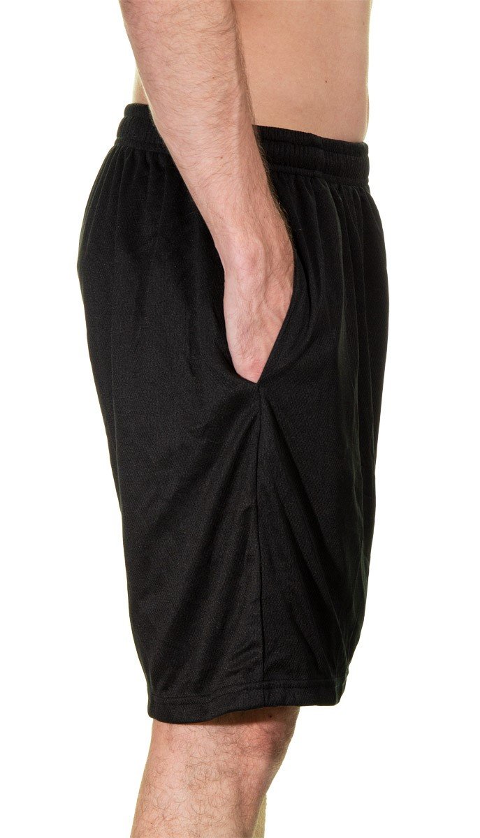 Calhoun NHL Men's Team Logo Air Mesh Shorts (Calgary Flames, Medium)