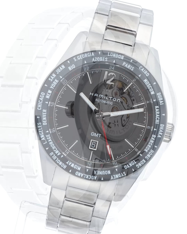 Amazon.co.jp: [ハミルトン] 腕時計 Broadway GMT LIMITED EDITION