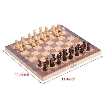 BOHEMIA社 木製チェスセット　折りたたみ チェス、木製チェスセット、折りたたみ式木製チェスセット、家族