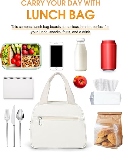 Miniatura 2 de Bolsa de almuerzo, bolsa de almuerzo aislada para mujeres y hombres, lonchera impermeable, bolsa de almuerzo de gran capacidad, reutilizable,