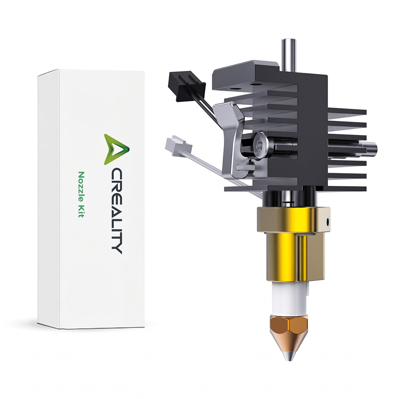 Creality Offizielles Ender 3 V4 Keramik-Heizblock-Kit, Original-Ersatz-Hotend-Kit mit Keramikisolierung, schnelles Aufheizen und Verstopfungsschutz, integriertes Design Extruder-Hotend für Ender 3 V4