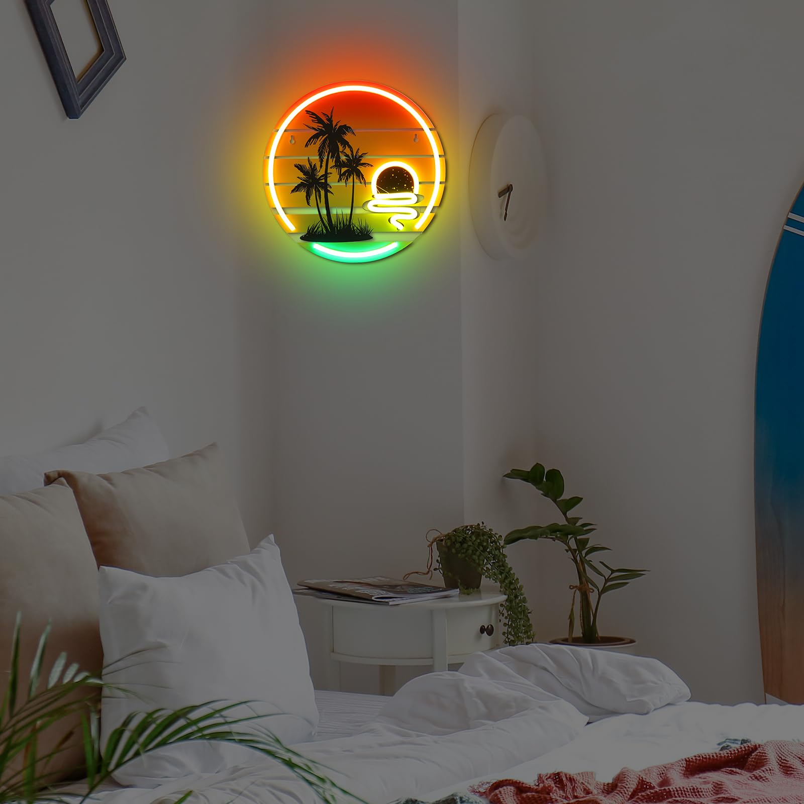ネオンライト Good Vibes ヤシの木 お部屋ライト 間接照明 店舗用