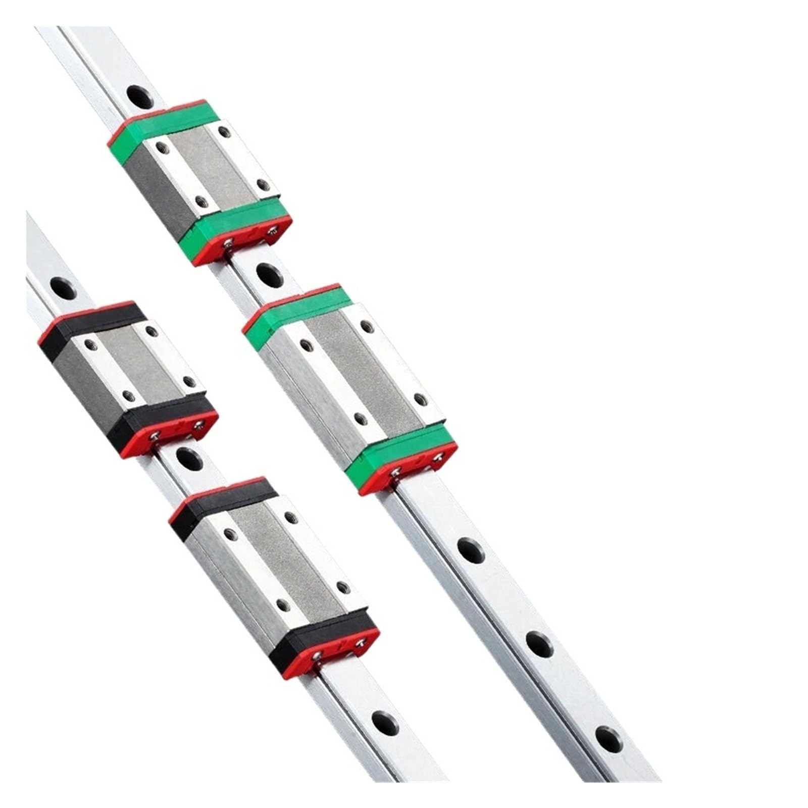 Guide linéaire MGN9 MGN12 Bloc de 100 mm à 1000 mm Chariot de rail CNC Pièce pour imprimante 3D Roulements miniatures pour fraiseuse à rail linéaire (9C, 500 mm)