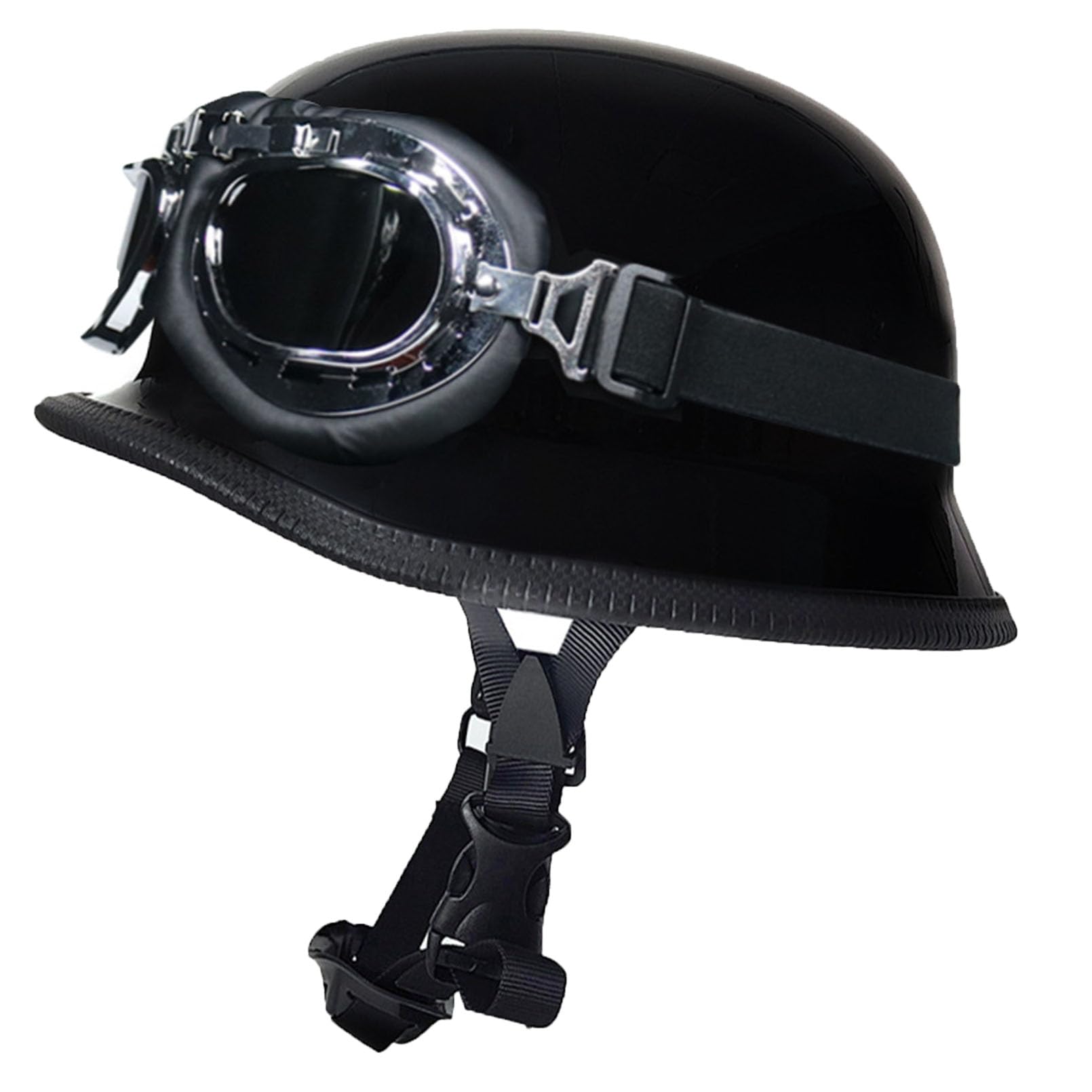 Casque Moto Jet Frais et Respirant avec Demi Casque Anti-Rayures