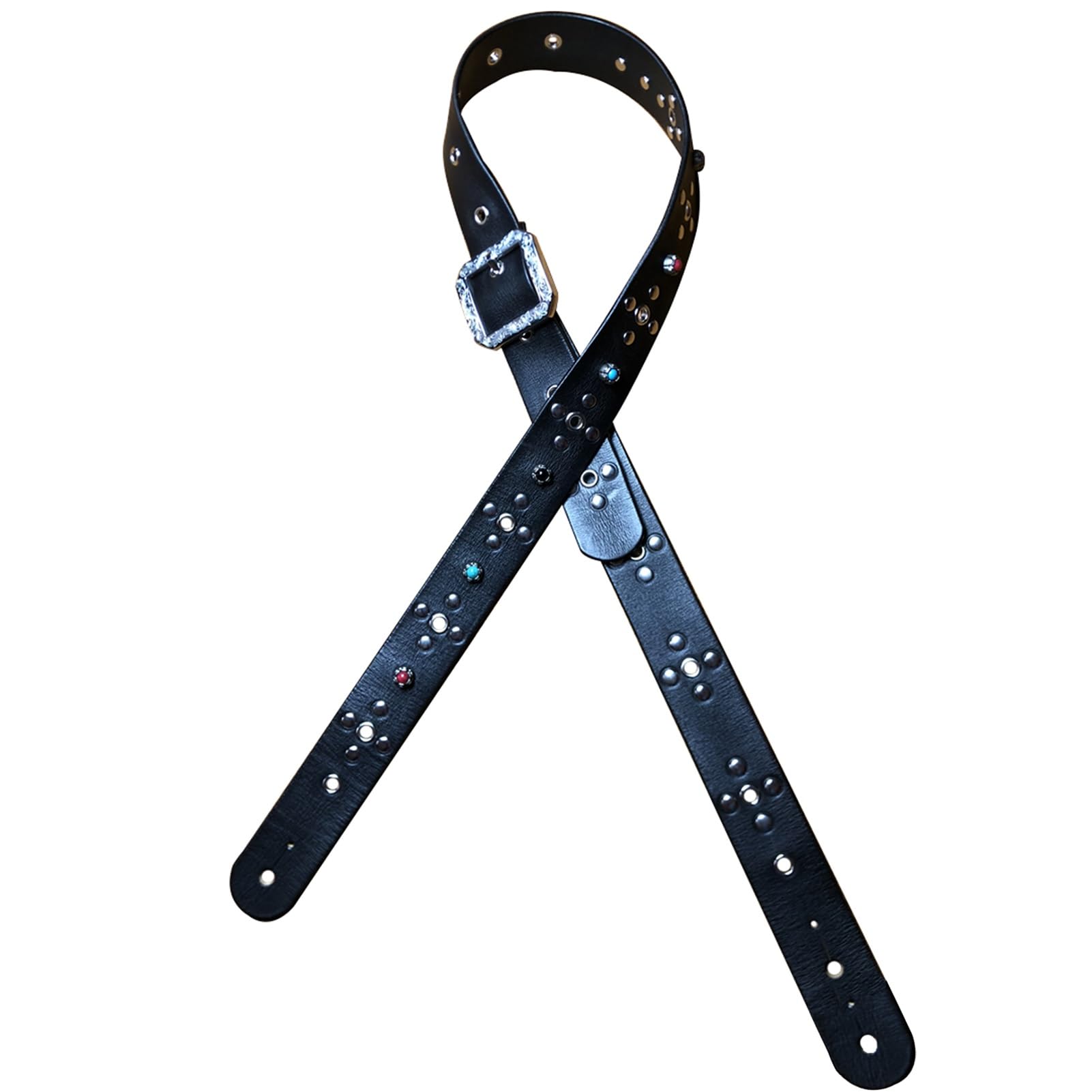 Guitar Strap Regulowane paski gitarowe dla mężczyzn i kobiet z kolorowymi metalowymi kołkami do gitar akustycznych, elektrycznych i basowych
