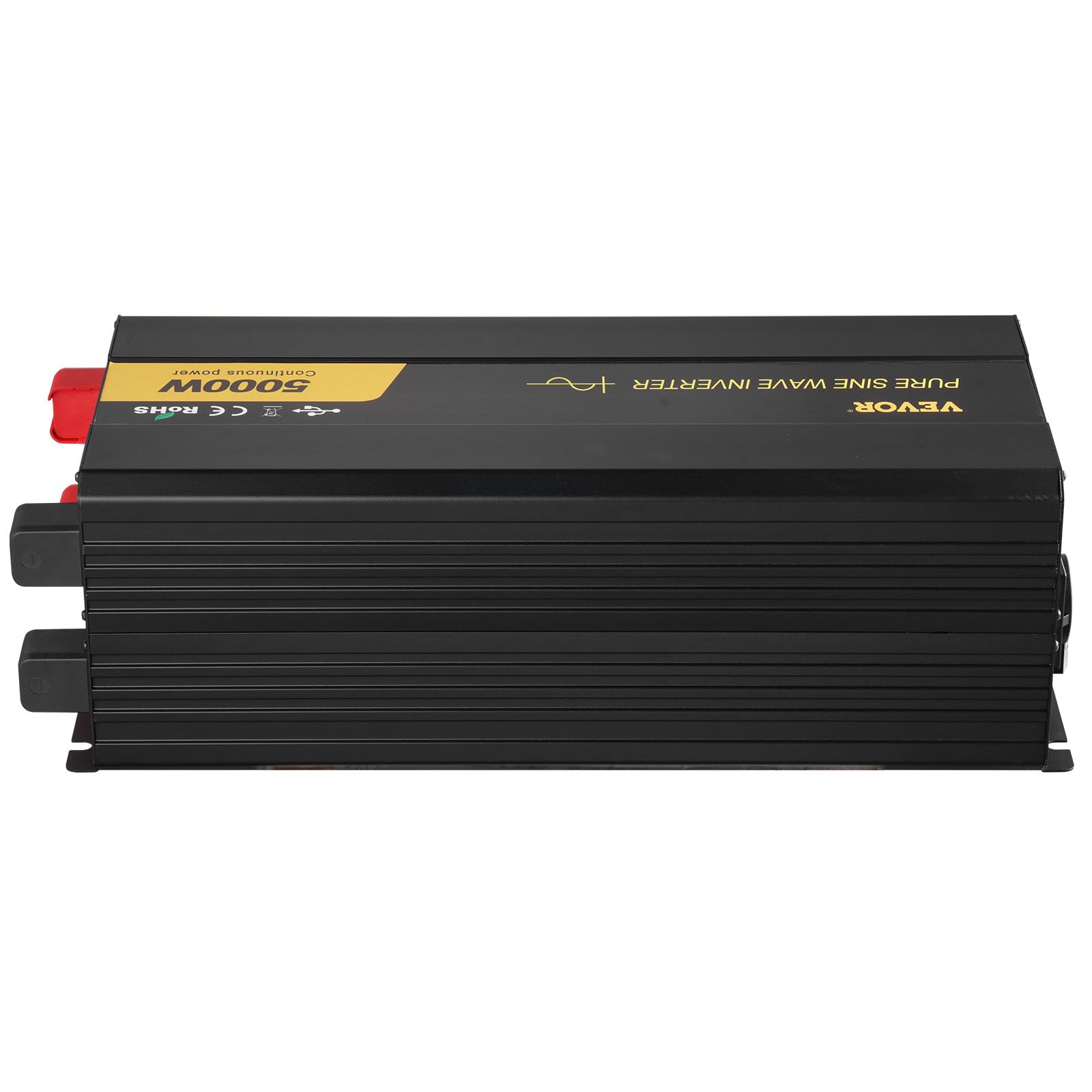 VEVOR Invertitore a Onda Sinusoidale Pura, 5000 W Invertitore di Potenza, DC 12 V a AC 230 V Invertitore per Auto con Schermo LCD Porta USB, Telecomando, per Camper Sistema Solare Viaggio Campeggio