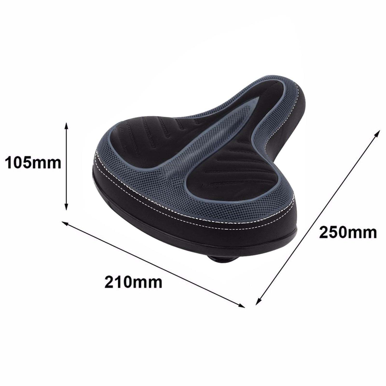 Sella Bici Comfort Big Bum &ndash; Ampia, Morbida In Gel, Universale Per Mountain Bike E Citt&agrave;