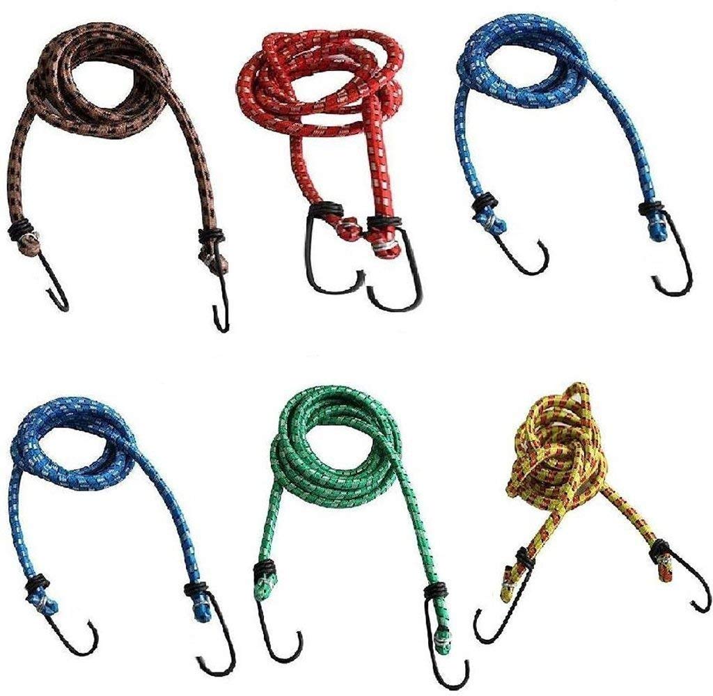 H B MSALA High Strength Stretchable Elastic Rope/Bungee Cord for Hanging Clothes, Tying Behind Bikes etc (Size: 6 ft Assorted Colour Available) Adjust Anywhere with Hook (3) (B08VS5FTSV) Amazon Price History, Amazon Price Tracker