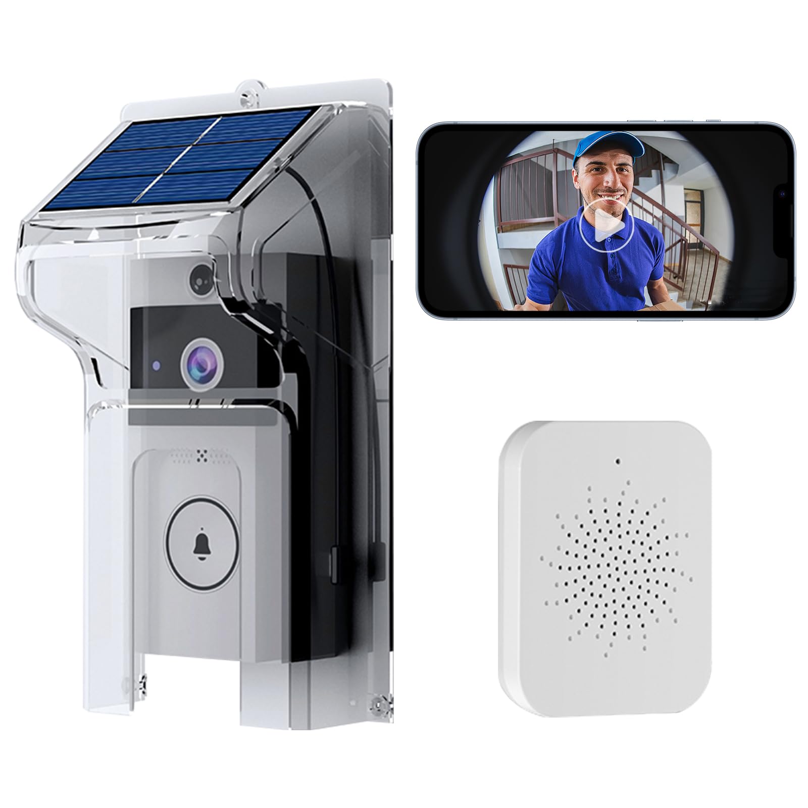 Eufy Doorbell Camera 1080P Smart Wireless Video Doorbell Camera With Chime - AI Human Detection & Two-Way Talk 1080P Doorbell Camera