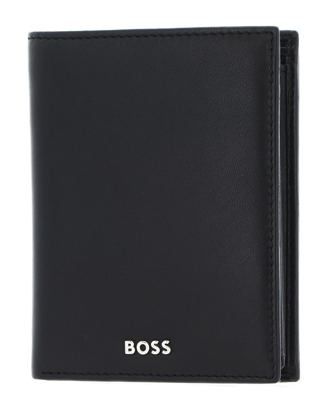 Hugo BOSS Portefeuille classique lisse Noir, Noir , Classique