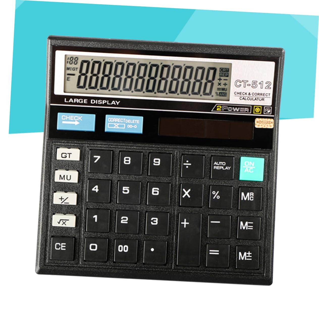 DOITOOL 3piezas Calculadora Financiera De Escritorio Calculadora De Contabilidad Práctica para Oficina y Escuela y Ligera Diseño Sencillo y Funcional Modelo CT