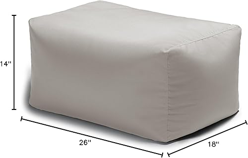 Miniatura 3 de Jaxx Leon - Puf otomano para exteriores, color blanco