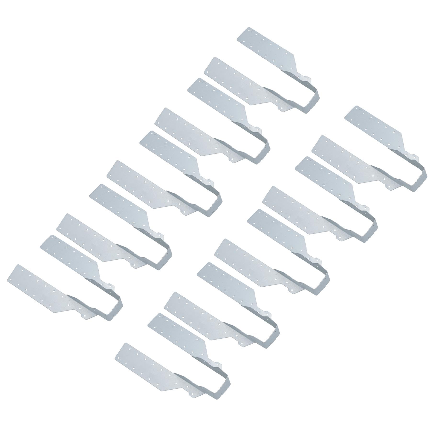 Ab Tools Silver Light Duty Timber Wood Joist Hanger 47Mm Galvanised Loft Beam Holder 10Pk