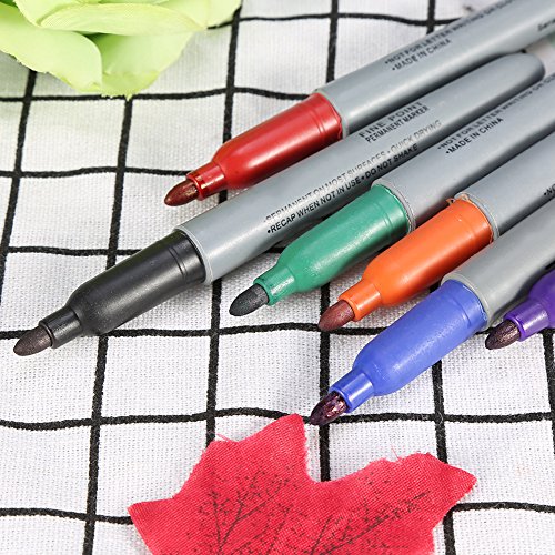 TOPINCN 6 Teile/satz Tattoo Filzstift, Tattoo Kennzeichnung Scribe Pen Chirurgische Haut Marker Stift Scribe Werkzeug für Make-Up Persönliche Zubehör MEHRWEG VERPACKUNG