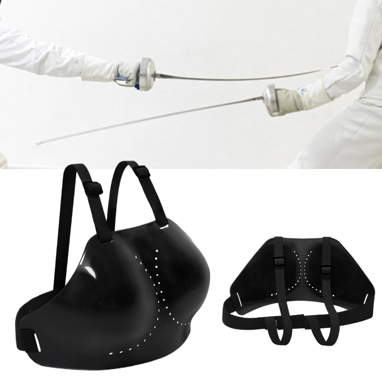 Protector de pecho ajustable para mujer, protector de pecho para esgrima