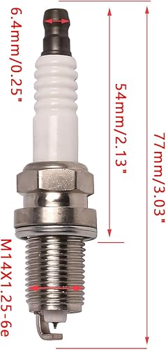 Miniatura 6 de ENA Juego de 3 bobinas de encendido rojas 6 bujías platino 3 conectores 3 cables compatibles con Toyota Lexus 2001-2005 IS300, 1998-2005 GS300,