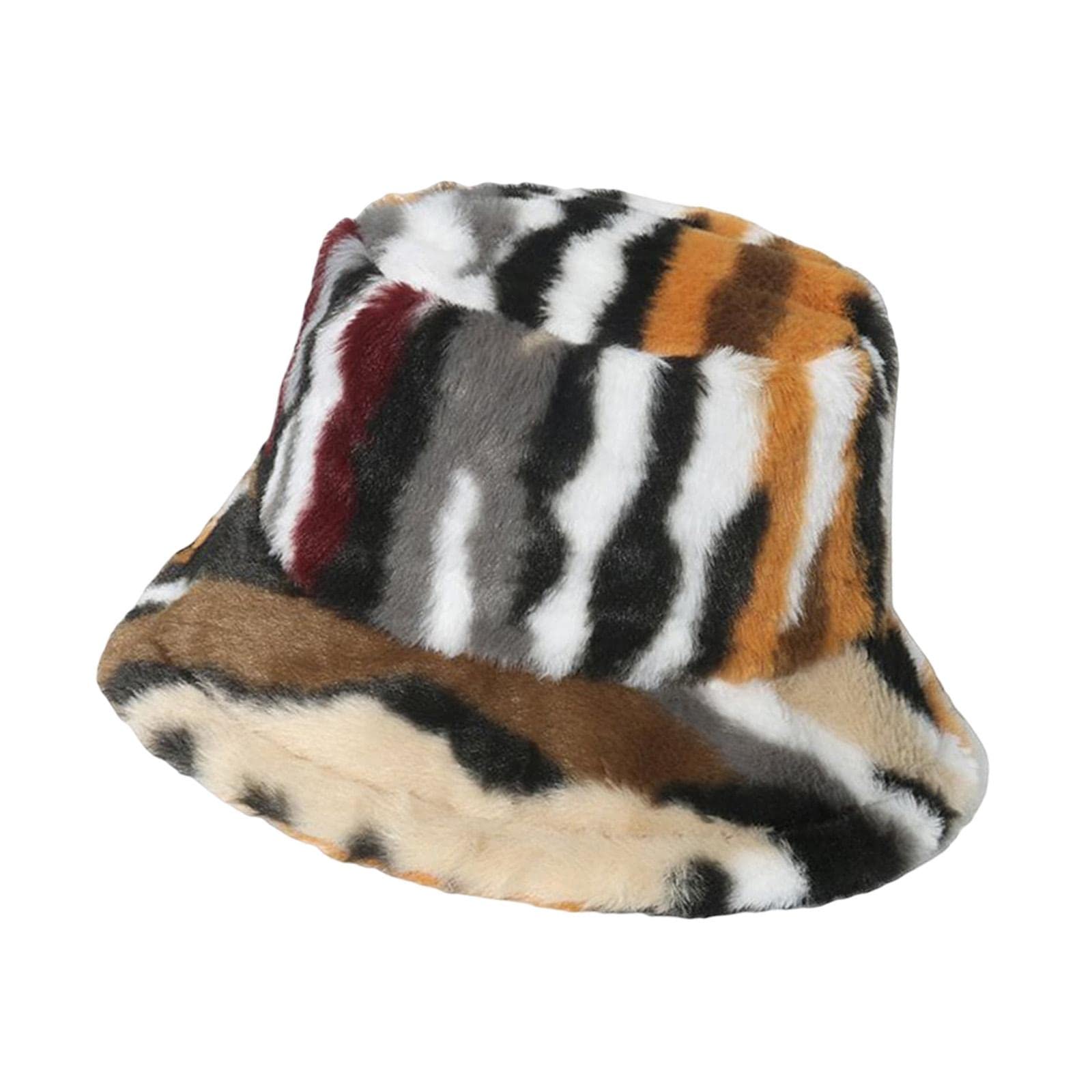 Enakshi® Trendy Faux Plush Bucket Hat Fisherman Caps Casual Headwear Winter Hats Styled|Clothing, Shoes & Accessories | Womens Accessories | Hats-image-27