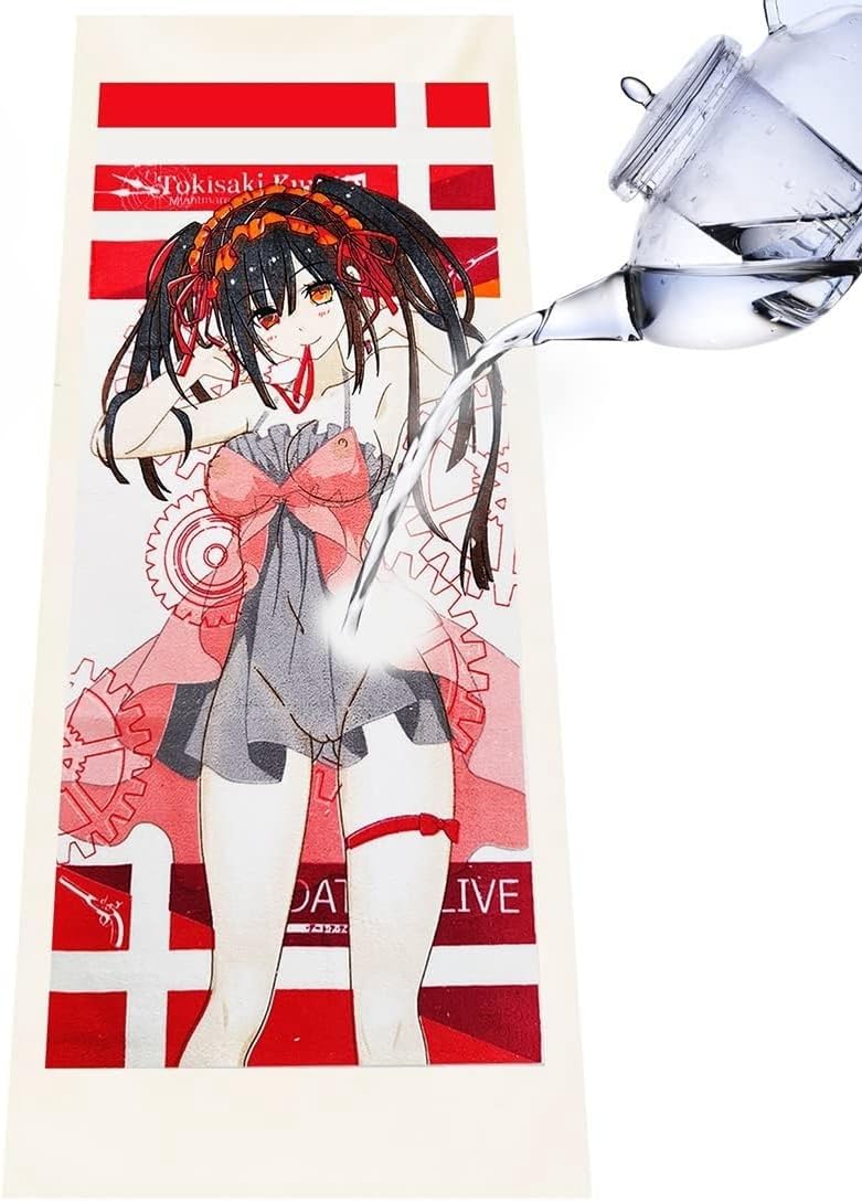 KMEYLE Color Changing Thickening Bath Towel, Funny Anime Character Towel, Cute Style Quick Drying Face Towel - Perfect for Gifts