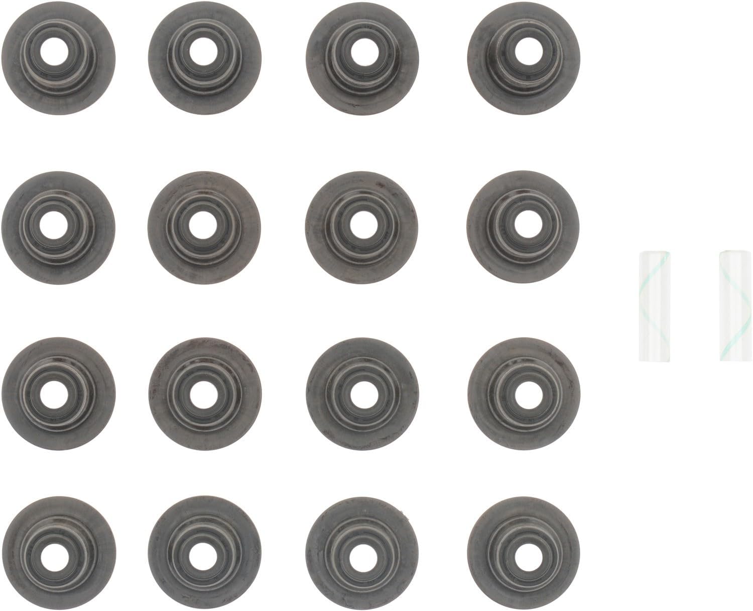 Intake and Exhaust Engine Valve Stem Oil Seal Set Compatible With Cadillac Escalade ESV 2016 2015 2014 2013 2012 2011 2010 2009 2008 2007 2006 2005 2004 2003 P-1236546