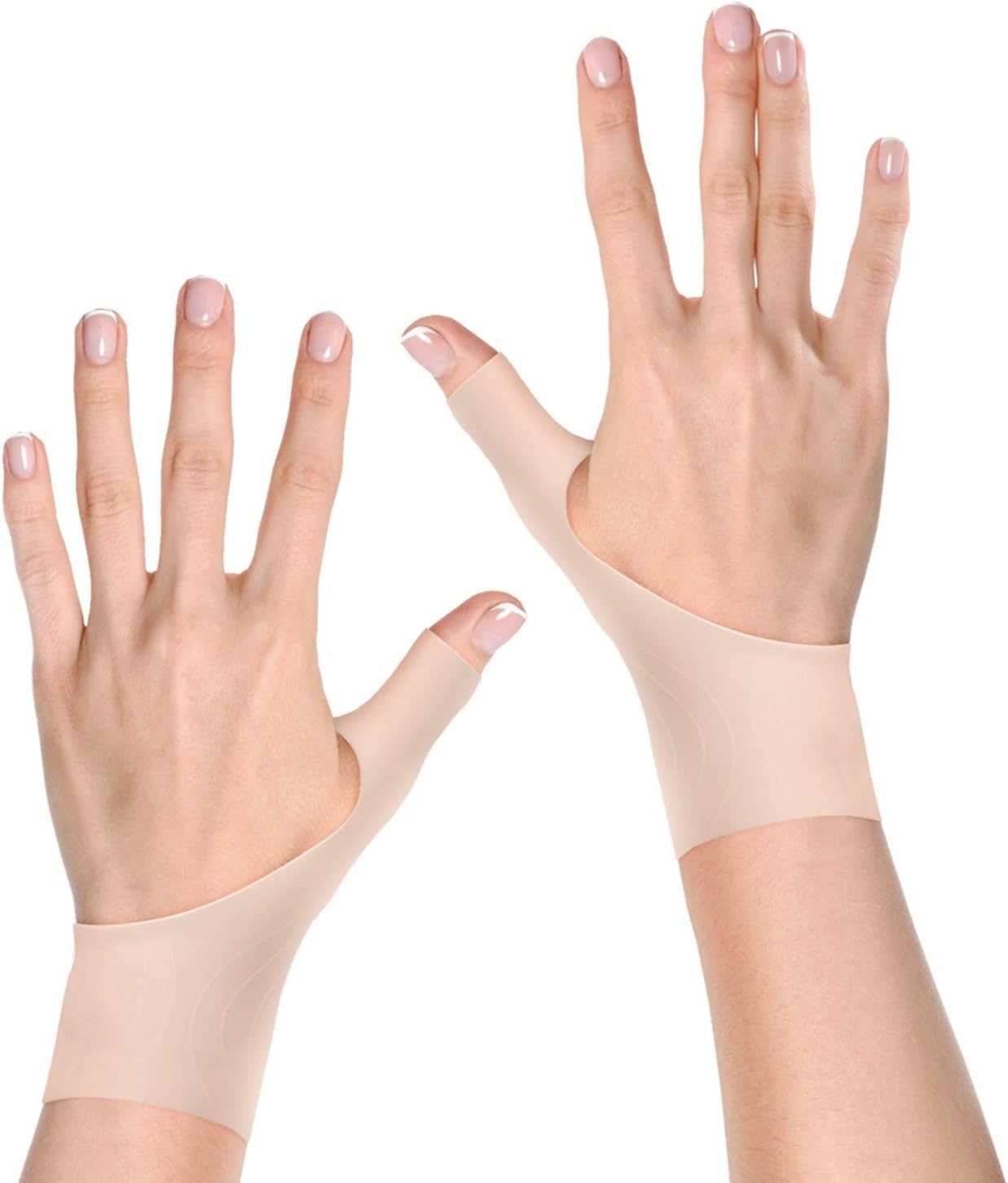 Wrapper Wrist & Thumb Support | 2 Compression Gloves for Right & Left Handed … (XS to M)