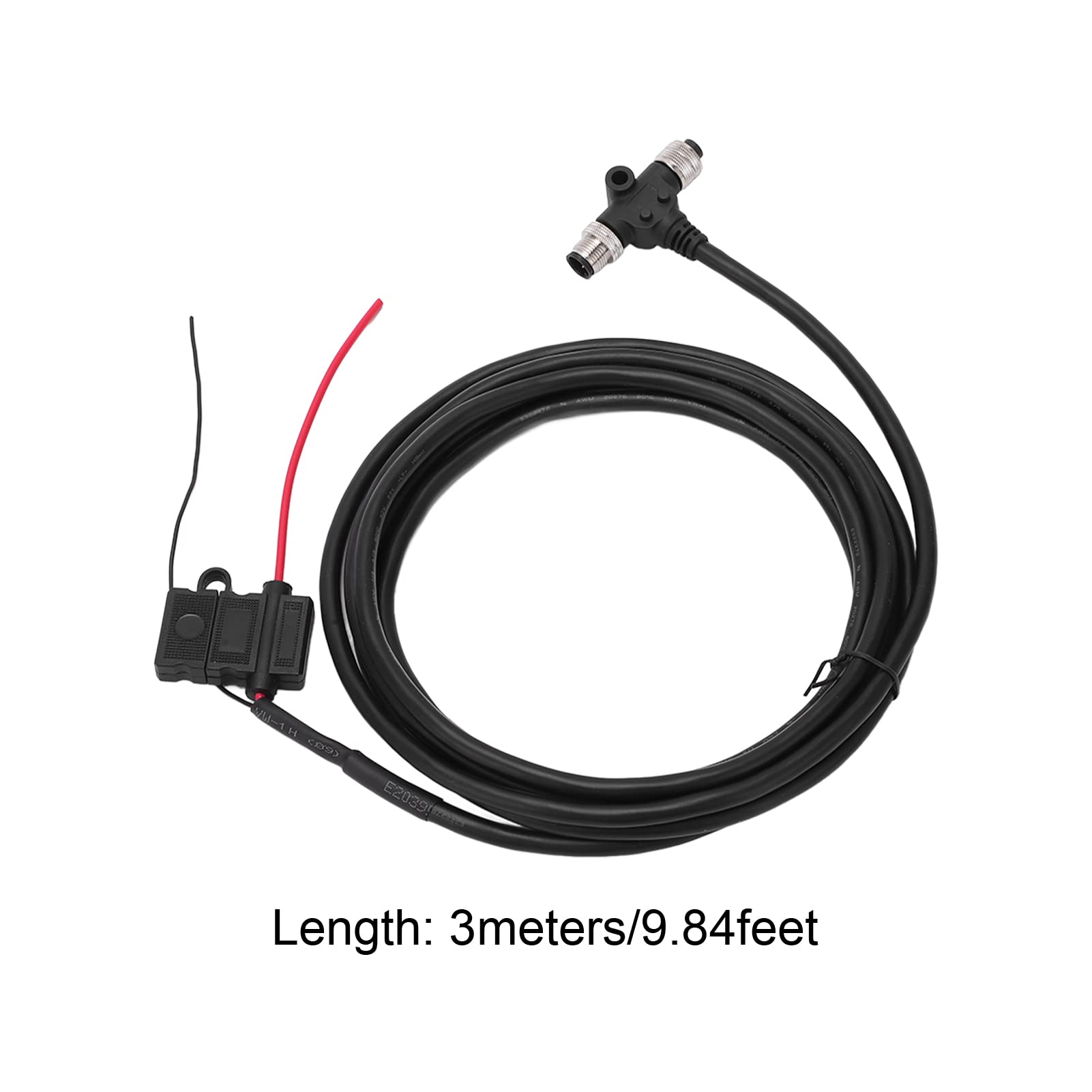 Kabel Spadowy Do Kabla Startowego NMEA2000 Z Bezpiecznikiem Złącza T 3 Metry 5-pinowy Gwint M12 IP67 Wodoodporny Do Sieci Simrad