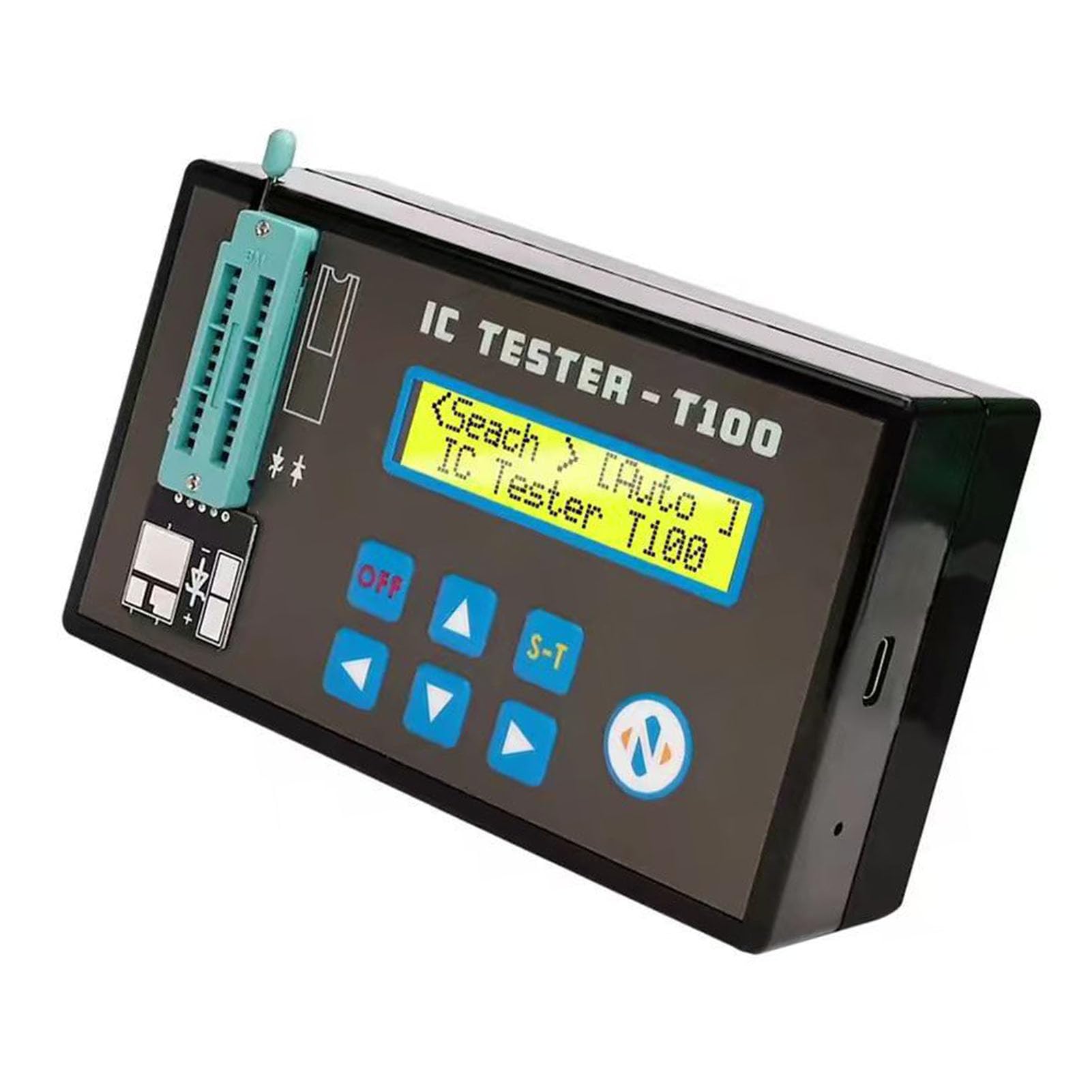 Tester per Circuiti Integrati, Misuratore di Transistor, Tester per Chip IC, con modalità AUTO 5V 3.3V per Optoaccoppiatori Serie 74HC 74LS CD4000 4500.