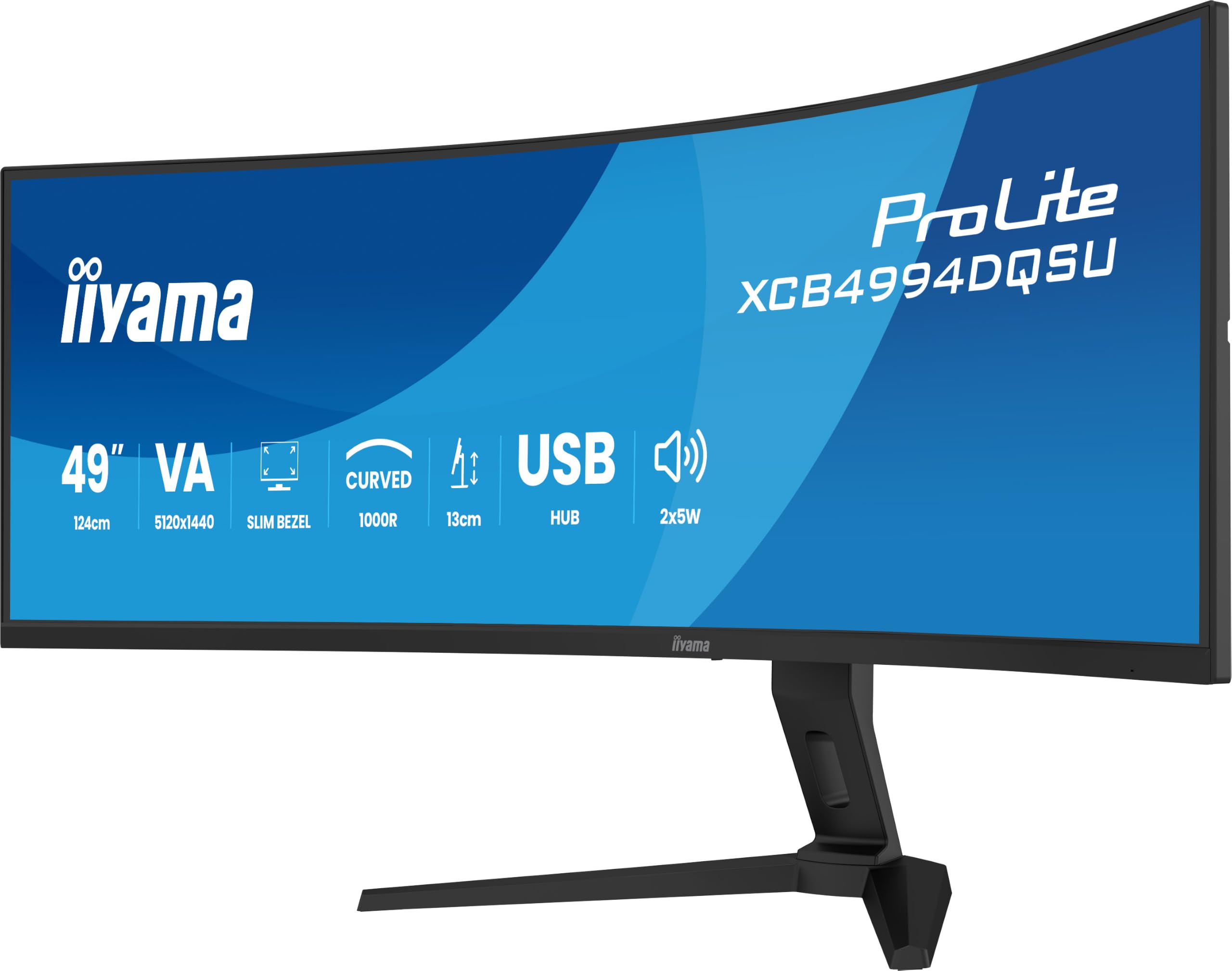 Tft 49,0"/124,0cm Iiyama Prolite Xcb4994dqsu *schwarz* 32:9 (xcb4994dqsU-B1)