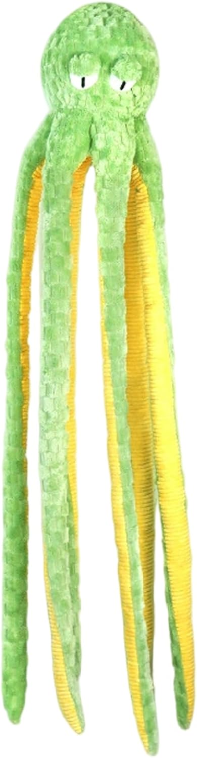 Octopus Dog Toy, Interactive Squeaky Dog Toys for Aggressive Chewers, 40 Inches Soft, Skin-Friendly Plush Octopus for Relieve Boredom, Reduce Anxiety, Green Pet Supplies..