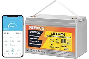 FEENCE 12V 100Ah Lithium Battery for RV Solar System