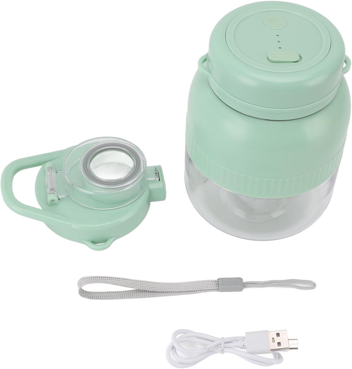 Portable Blender, 500ml Portable Juicer Cup Rechargeable Personal Blender with for Shakes and Smoothies, Multifunctional Use, Easy to Clean