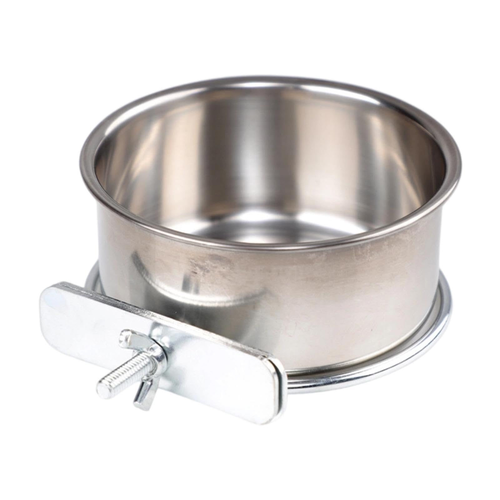 Mangeoire oiseaux en inox de 10cm pour créer un coin repas propre dans la cage