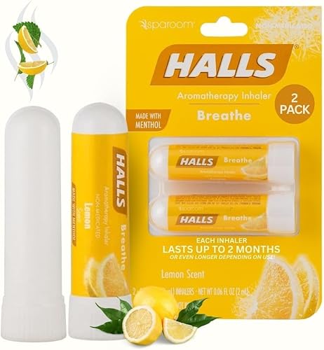Miniatura 6 de SpaRoom HALLS - Aceite esencial de limón para aromaterapia con mentol y aceites esenciales 100% puros (paquete de 2)