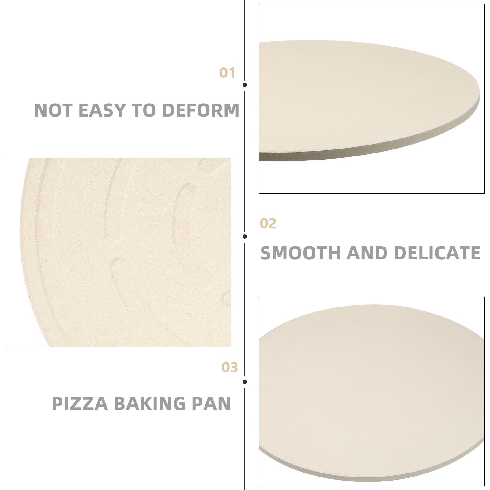 Piedra Pizza para Calor Resistente al Cordierita de Horno | Superficie Lisa, Acabado Pulido sin Arañar, Uso Doméstico y Profesional
