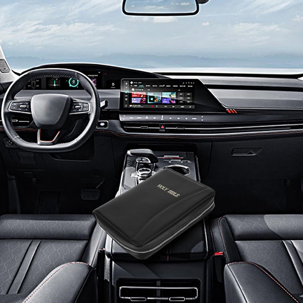 Lockable Soft Pistols Case Concealed Carry Holster Holy Bible Leather Bags for 9mm Glocks42 43 Guns Storage