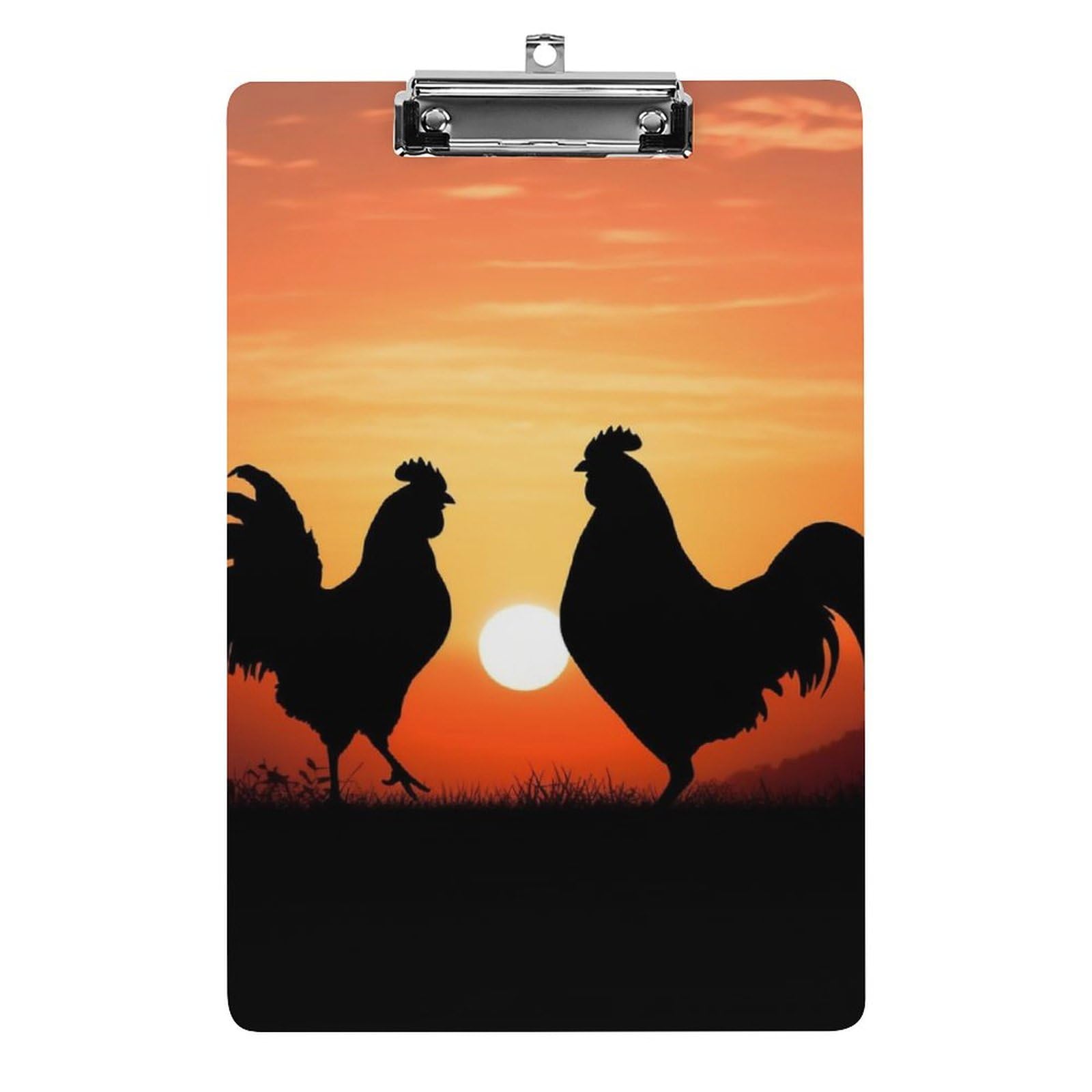 Porte-bloc acrylique poules format A4 pour écrire debout sans table - 8
