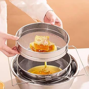 ハチミツ三重蜜こし器(ステンレス) Amazon | Aidour HM 養蜂 器具 蜂蜜 こし器 3重 ステンレス 蜜
