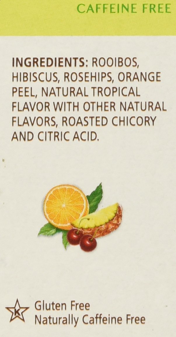 Celestial Seasonings Cool Brew Tropical Fruit Iced Herbal Tea Caffeine - 40 Tea Bags