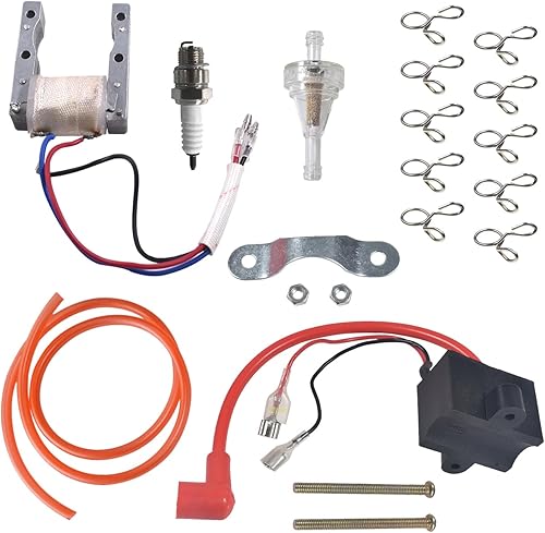 Miniatura 7 de Rendimiento CDI Encendido Magneto Bobina Kit de bujía para 49cc-80cc Motor Motor de 2 tiempos Bicicleta motorizada