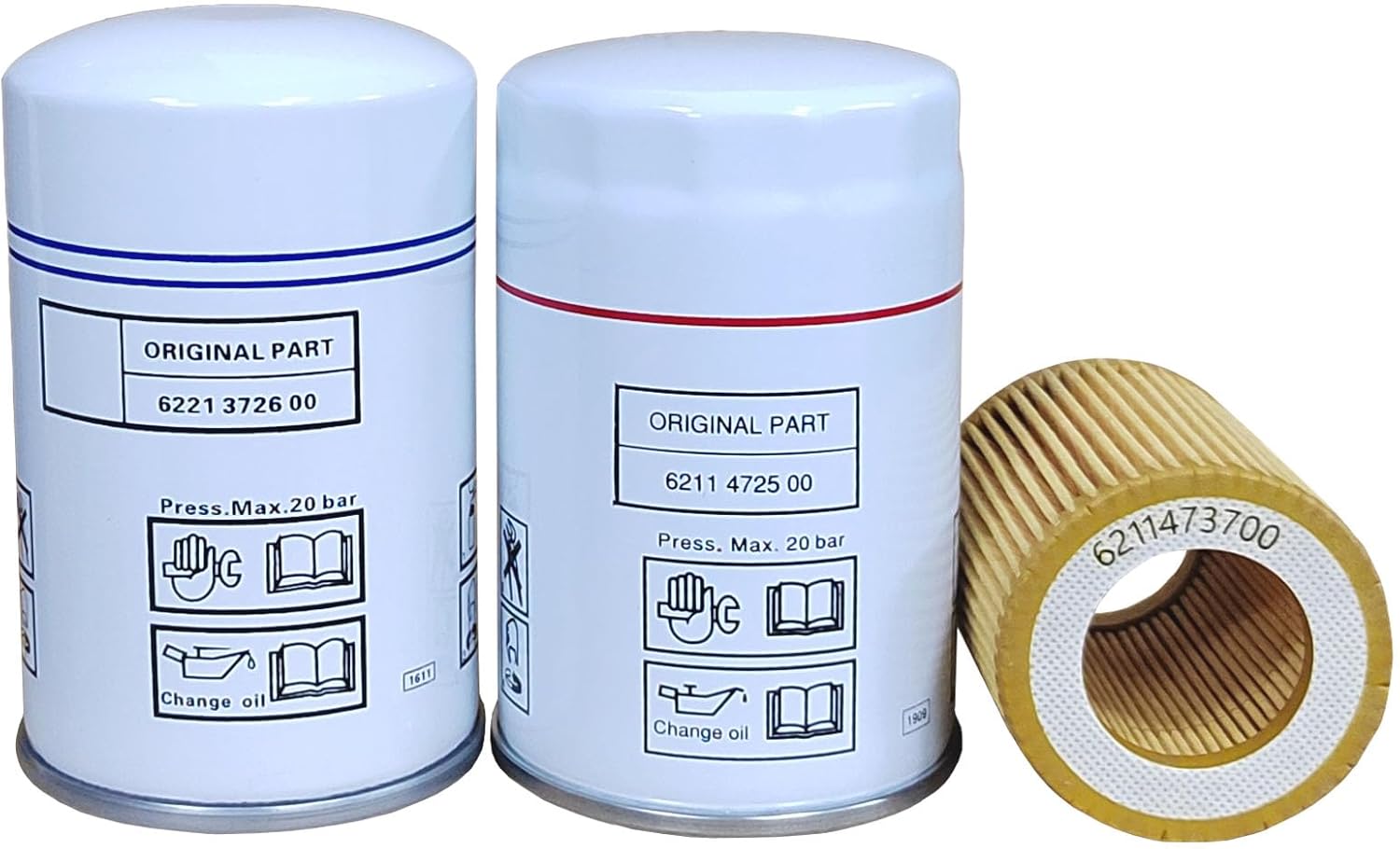 Filter Kit 6221372600 6211472500 6211473700 is Suitable for Replacing Air Compressor Filters