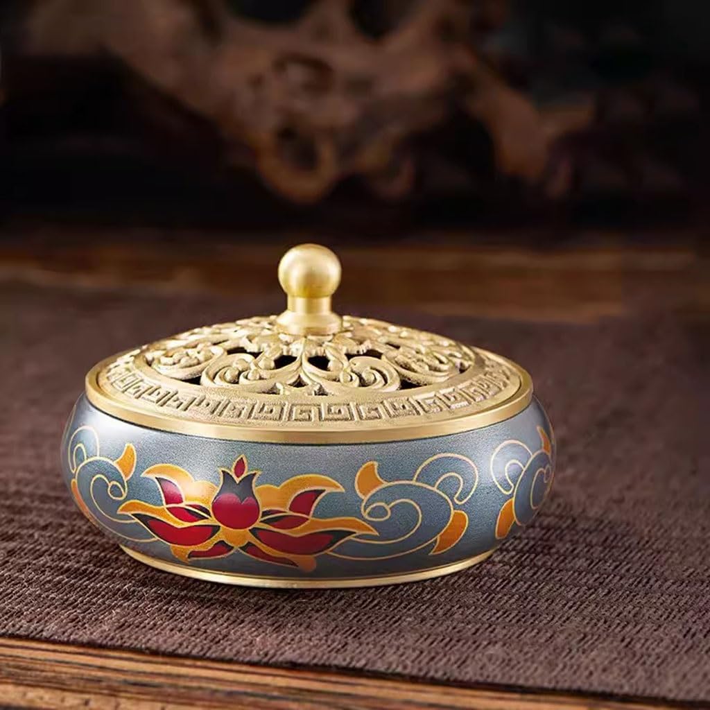 Incense Burner,Incense Stick Holder,Retro Metal Plate Incense Burner Household Incense Burner Indoor Incense Burner Agarwood Ornaments Incense Holder Incense Burner