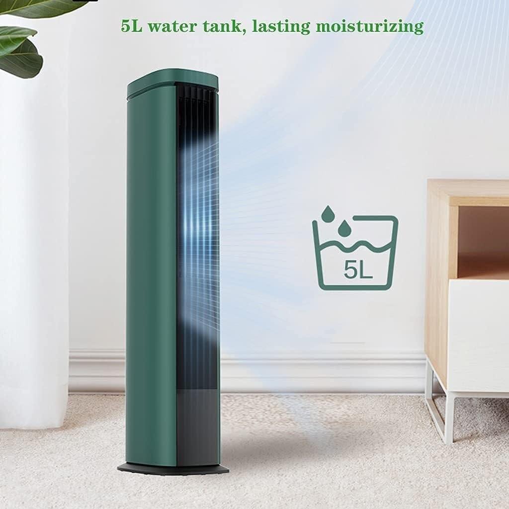 4-in-1 Air Cooler Fan, Air Purifier, Humidifier & Oscillating Air Conditioner with 60° Rotation, 4 Power Levels, Remote Control