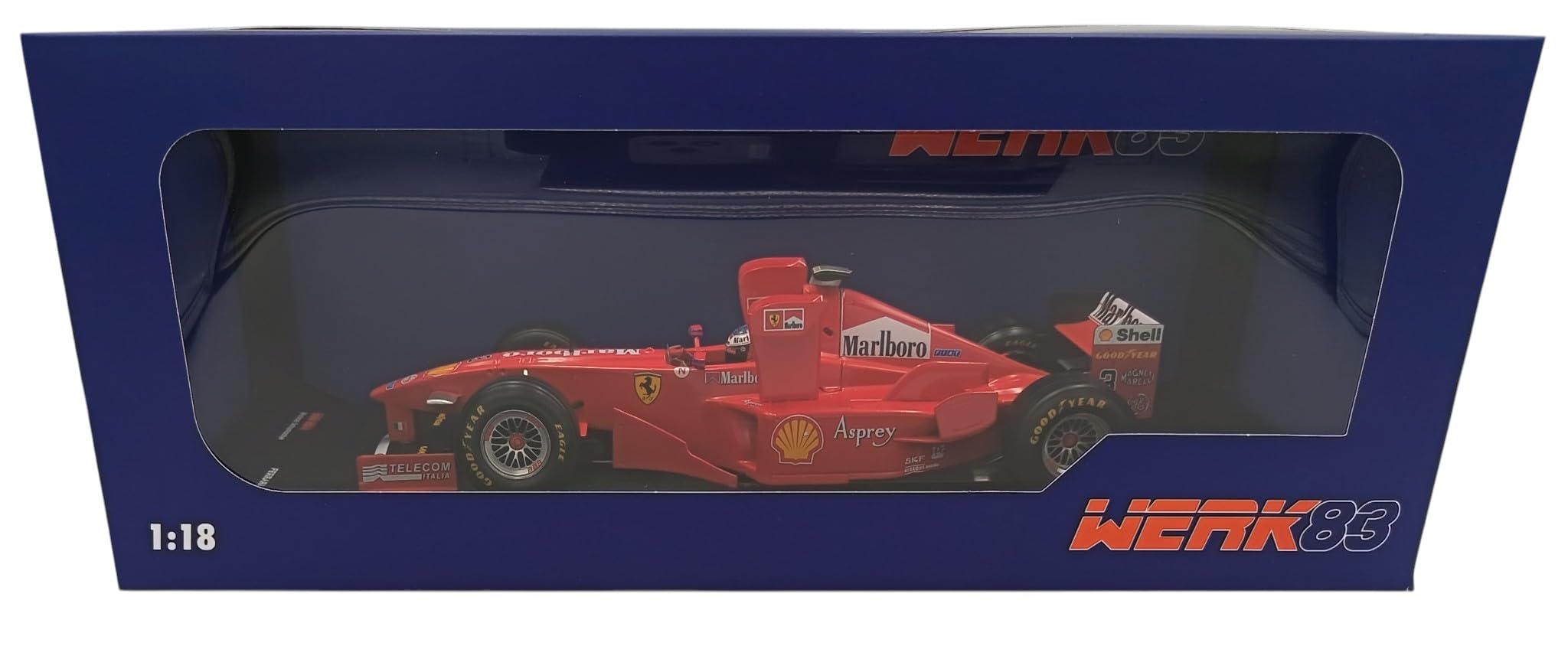 OPO 10 Modellino di Auto Compatibile con la Ferrari F300 Tower Wings di Mr. Schumacher, Formula 1, GP di Imola 1998, Scala 1/18, IXO WERK83 18033002