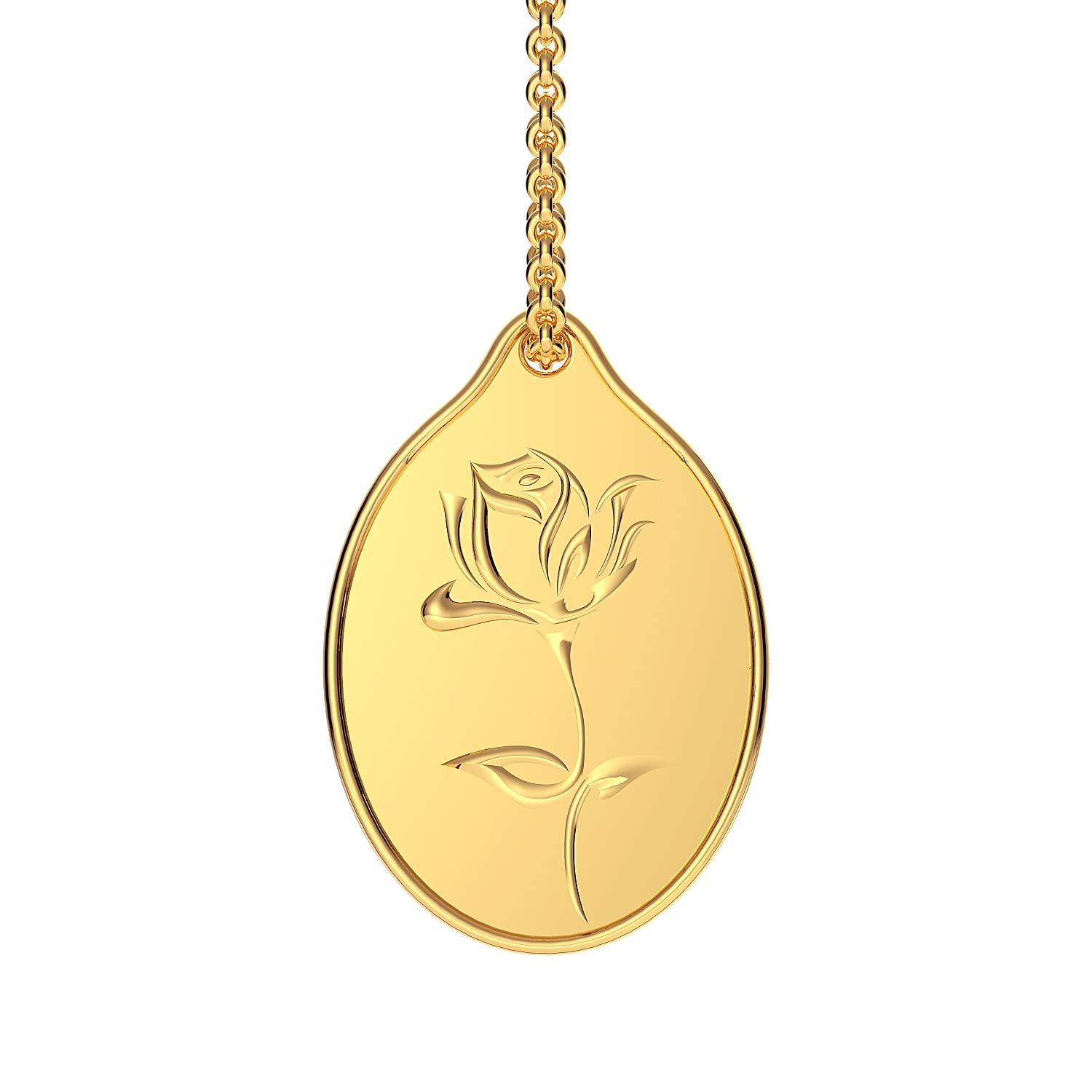 24K (999) Gold Coin Pendant 2 grams |Gold Coin cum Pendant for Birthday, Wedding, Akshaya Tritiya & Festive Gift, Goddess Rose Impression