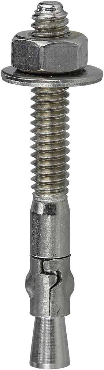 L.H. Dottie W38300 Wedge Anchor, Full Thread, 3/8-Inch-16 TPI Hole Diameter by 3-Inch Length, Zinc Plated, 50-Pack