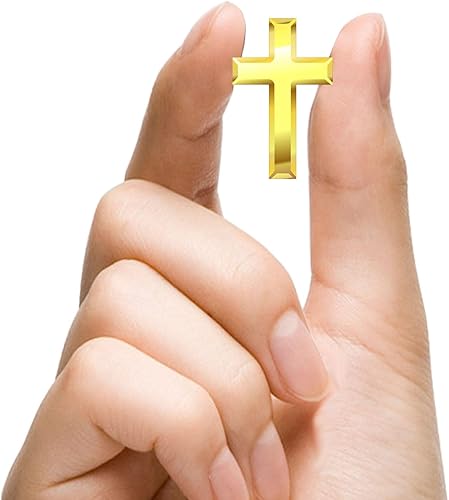 Miniatura 4 de 122450100 Pcs Mini Small Gold Cross Lapel Pins (1 in) For Men Women Religious