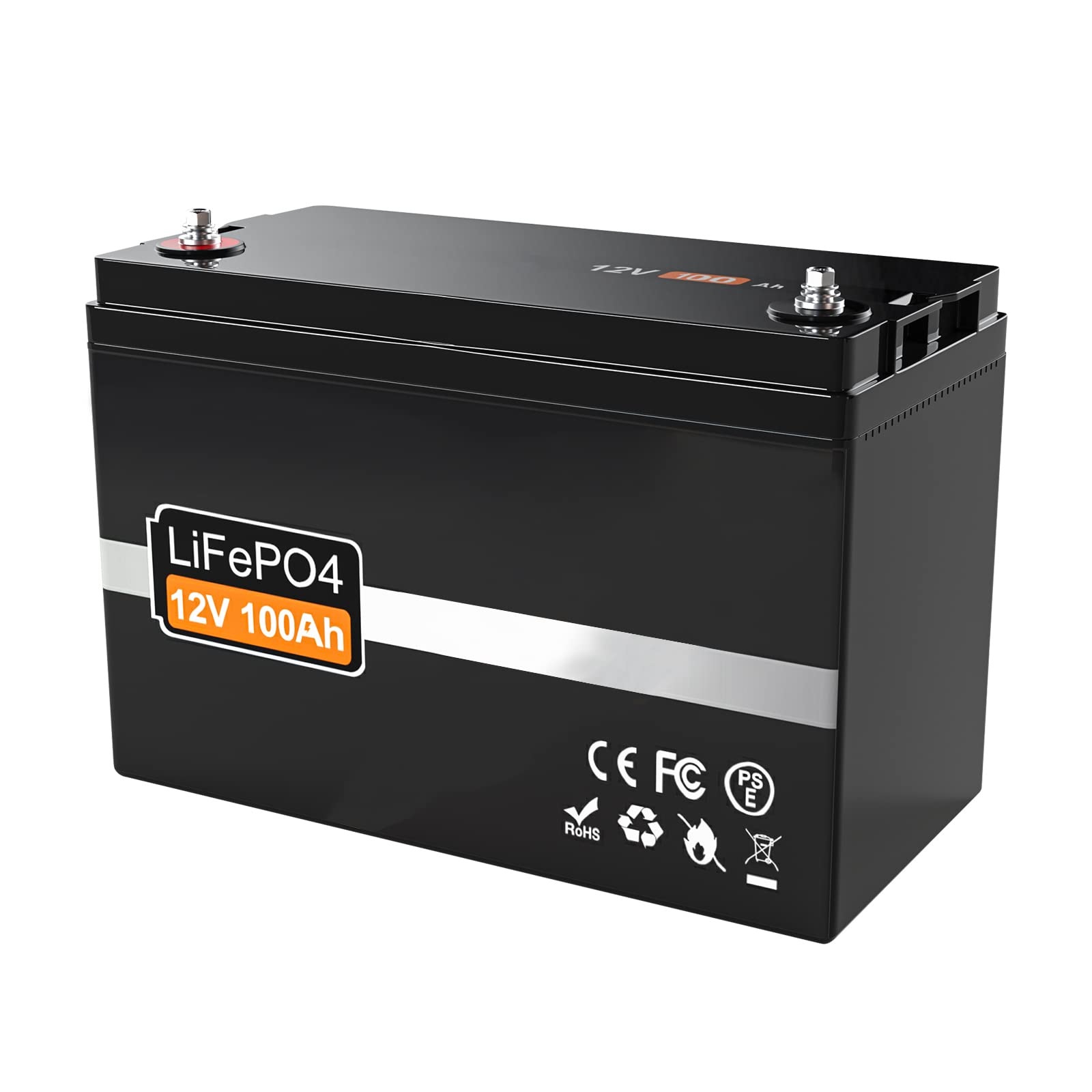 Buy LiFePO4 Deep Cycle Battery 12 Volt 100Ah 4000 Cycles Rechargeable